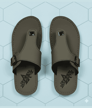 MAAN Grey Men's Thong Flip Flop