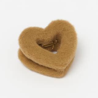Heart Shape Fur Hair Claw
