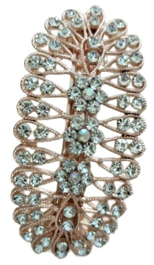 Sparkling Rhinestone Hair Clips - Set of 2 view 3
