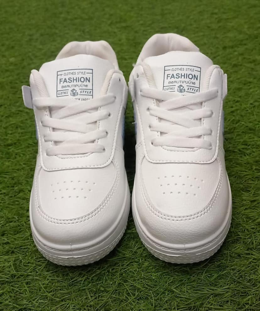 Unisex Basketball Shoes High Top Sneakers for Men and Women - White view 2