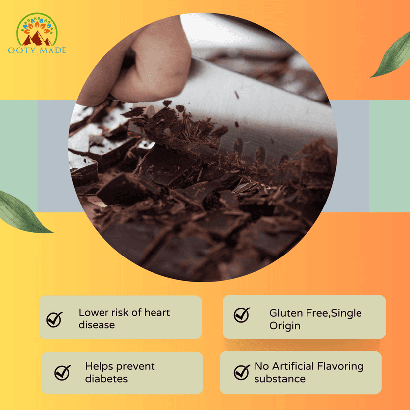 Divine Delights: Premium Organic Vegan Dark Chocolate Bliss-Healthy dark chocolate in india view 9
