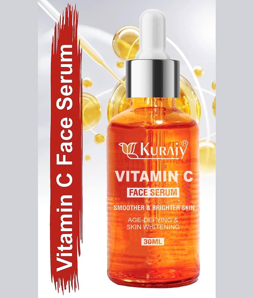 KURAIY Vitamin C Orange Face Serum For Radiant Glow For All Skin Type 30ml ( Pack of1 )