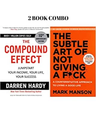 The Subtle Art of Not Giving a F*ck & The Compound Effect Set of 2 Books