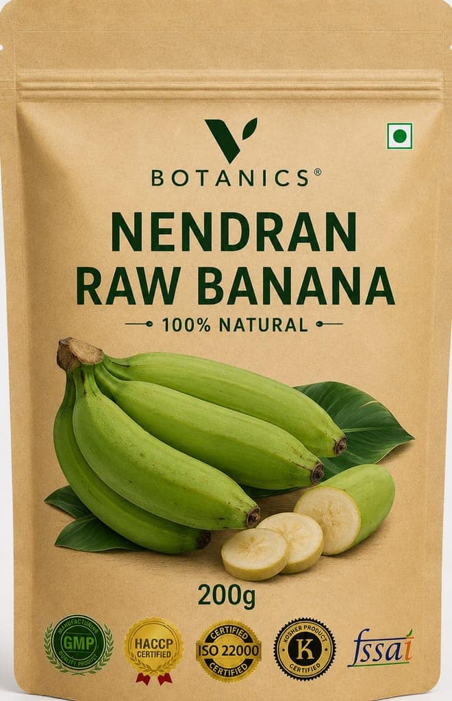 VBotanics Nendran Raw Banana Powder - 100% Natural, 200g Pouch