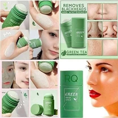 Elecsera Salicylic ice cream mask blackhead makeup remover mask cleans Mask Oil Control Anti-Acne Eggplant Solid Fine, Portable Cleansing Mask Mud Apply Mask, Green Tea Facial (160 ml) view 3
