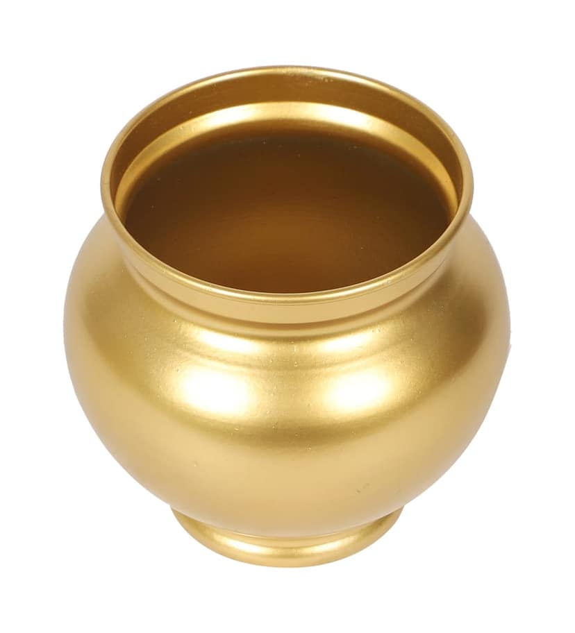 Matki Shape Metal Planter view 2