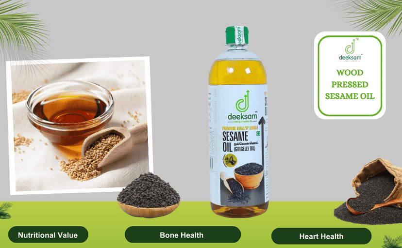 Deeksam Wood Pressed Sesame Oil | Pure Marachekku Nallennai | 100% Natural & Unrefined | Edible Grade view 3