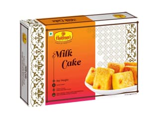 Haldiram's Milk Cake Packed Sweets - 500 Gm - Pack of 2