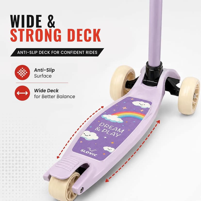 Slovic Dream Dash Kick Scooter - Purple view 3