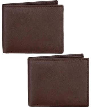 SajGoj - Brown PU Men's Regular Wallet ( Pack of 2 )