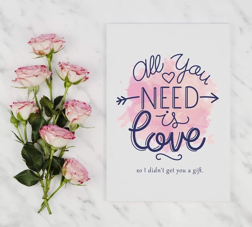 Rack Jack funny greeting card - all you need is love view 2