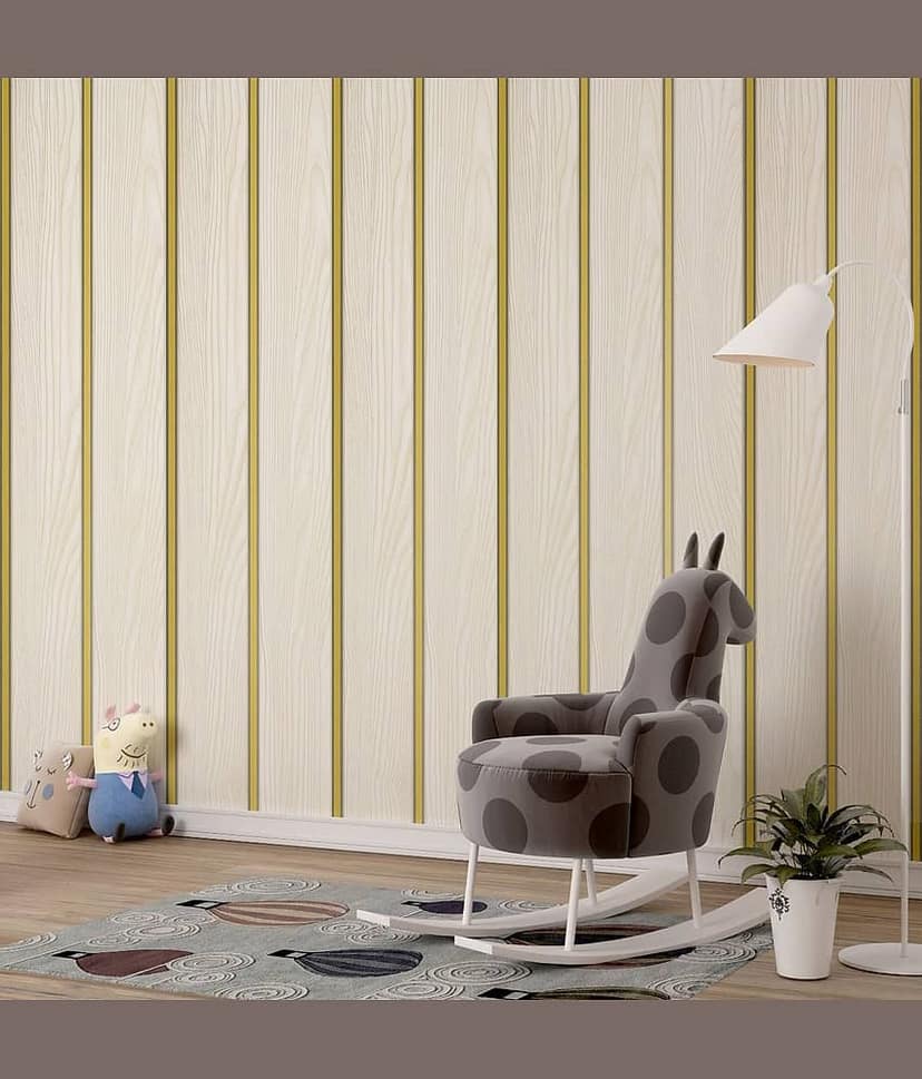 Sekhmet Wallaper For Home Wood Gold Line