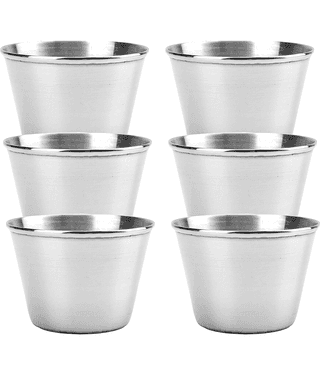 HomePro - Sauce Cup Stainless Steel Chip&Dip Bowl 75 mL ( Set of 6 )