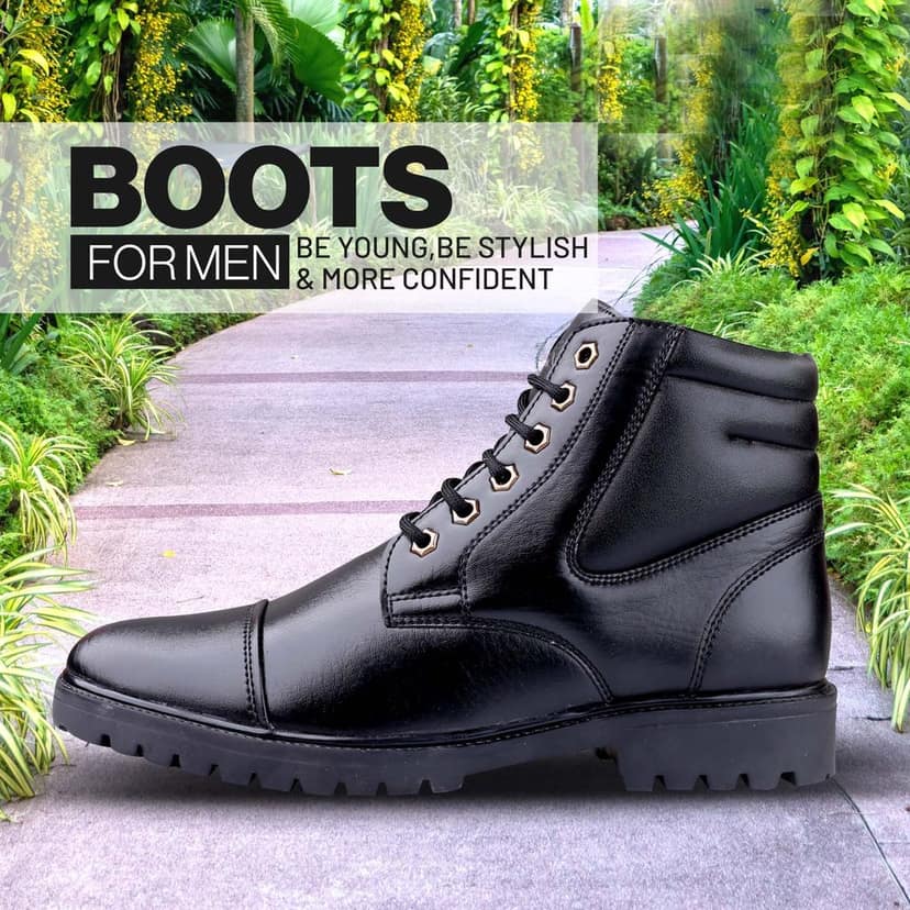 New Stylish Men's Trendiest High-End Fashion Boots view 3