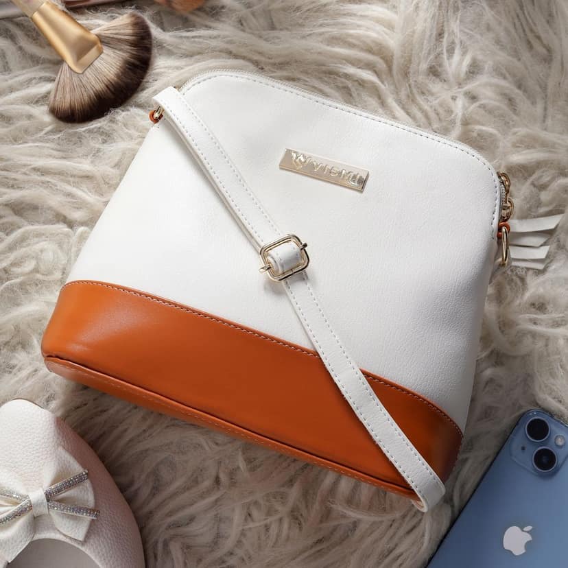 VISMIINTREND Crossbody Bag for Women, Girls | Stylish Shoulder Bag | Pu Leather Adjustable Travel Bags | Birthday Gift for Wife | Mother | Diwali Gift