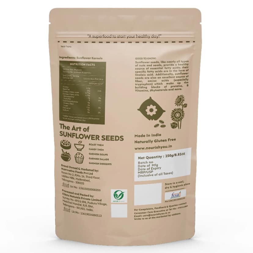 nourish you Raw Sunflower Seeds view 3