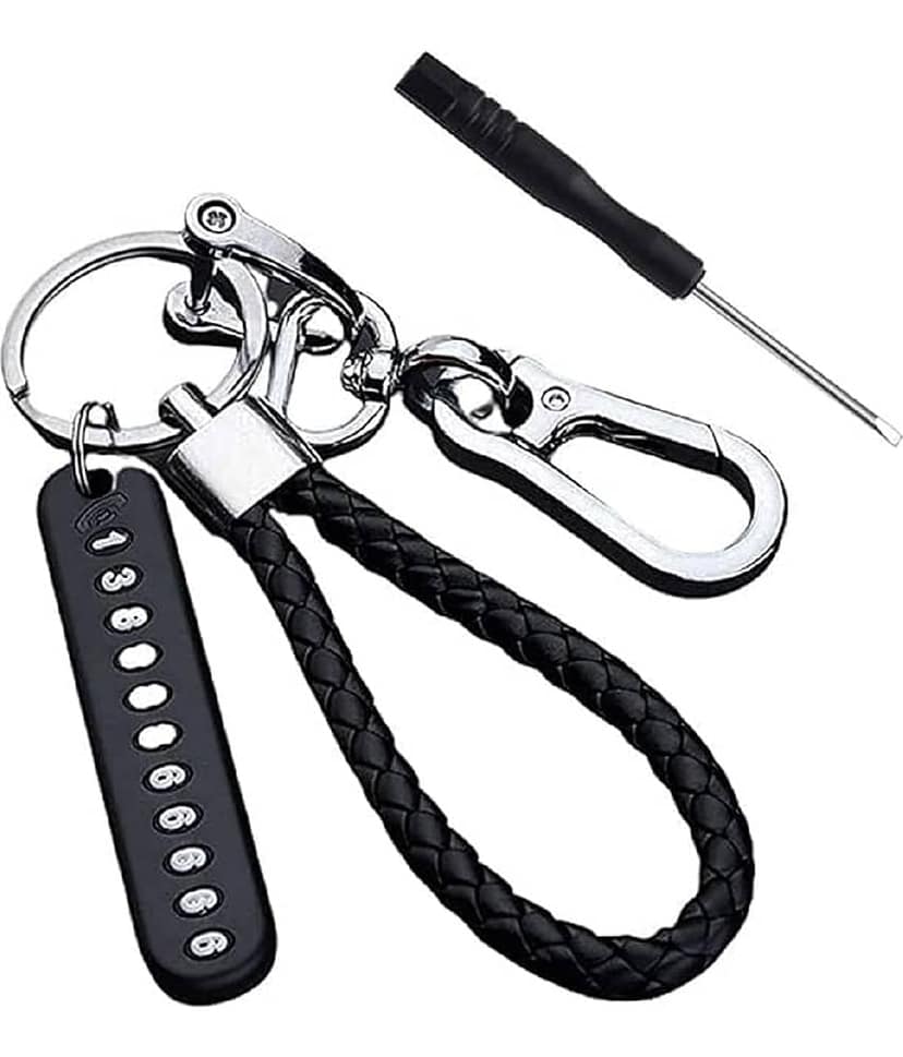 RAMDEV ENTERPRISE Black Metal Keychain - Pack of 1