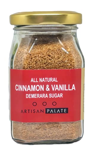 Artisan Palate All Natural Cinnamon & Vanilla Demerara Sugar 150gm