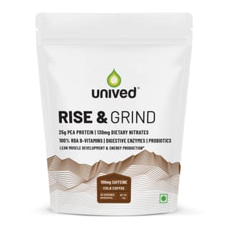 Unived Plant Protein with Coffee - Energy, Focus & Recovery Cold Coffee