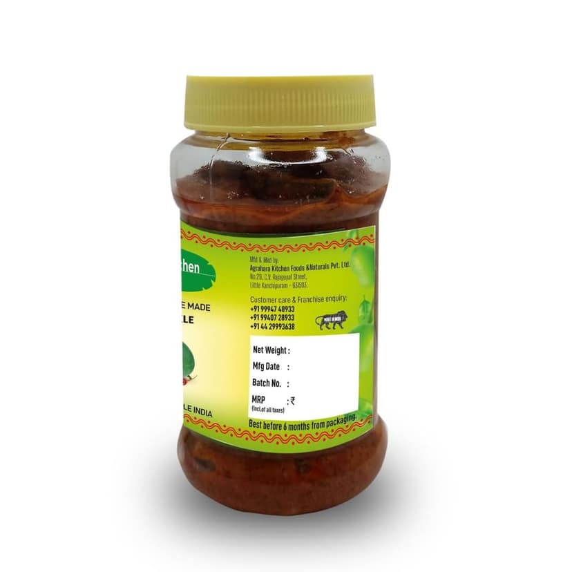 Agrahara Kitchen Foods Traditionally Home Made Avakkai Pickle, 300g view 3