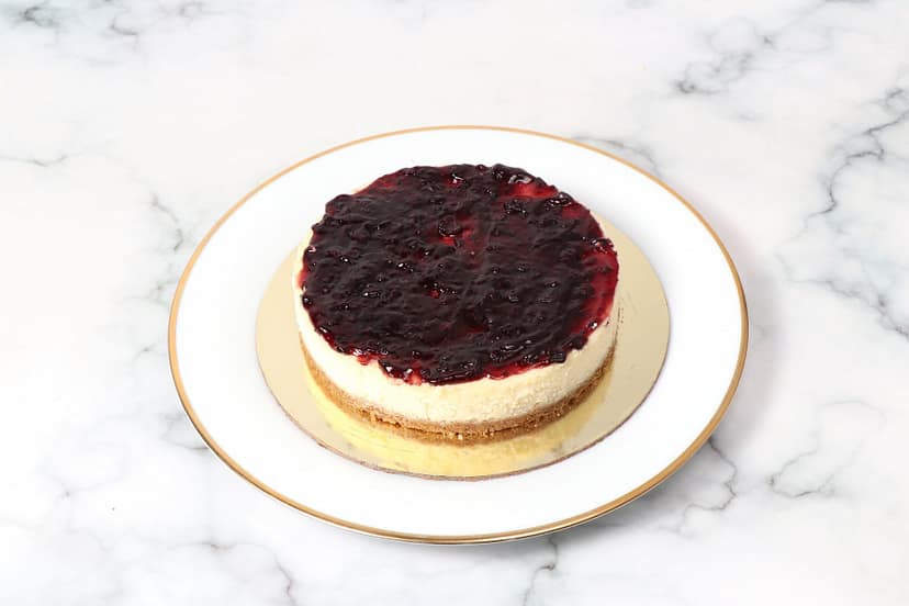 Blueberry cheesecake eggless