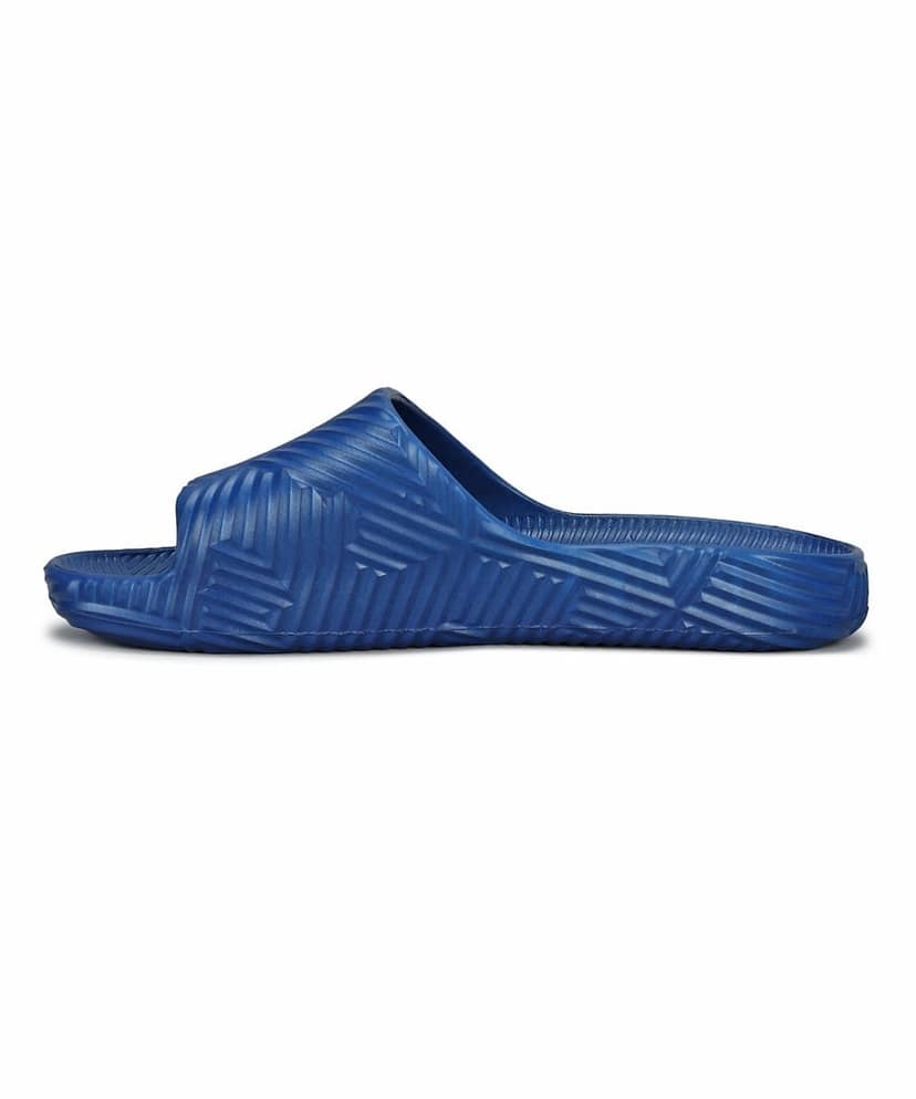 Paragon EVK10924G Men's Waterproof Blue Sliders with Comfortable Anti-Skid Sole view 3