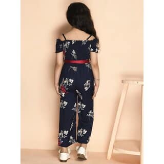 Kids Cave Printed Girls Jumpsuit view 2