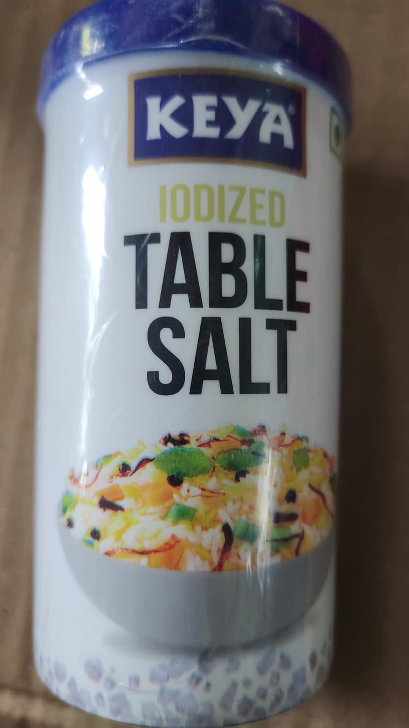 Keya iodized table salt