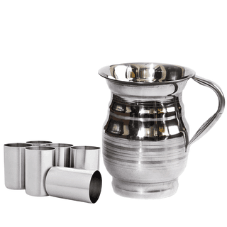 SHINI LIFESTYLE Stainless Steel Jug and Glass combo, Water Jug, juice glass,Tumbler set