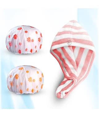 Swiss Connection Free Size 2 Shower Cap Pack of 3