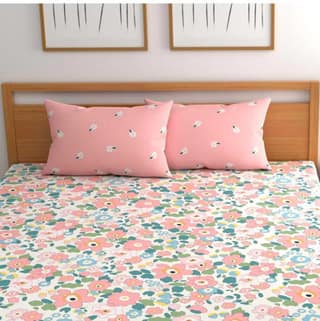 Homdazal Microfibre Abstract Queen Size Multi Color - Multi, Size - Queen