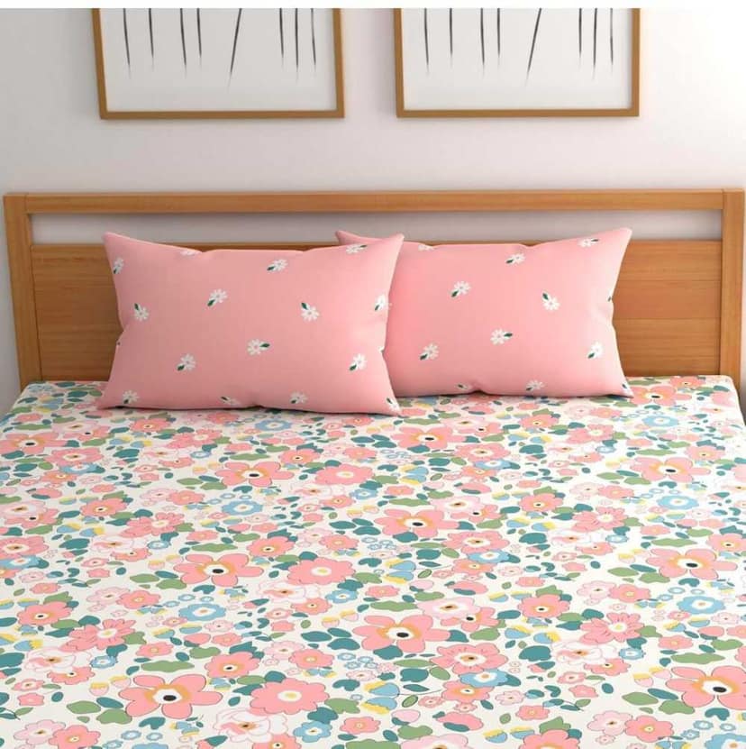 Homdazal Microfibre Abstract Queen Size Multi Color - Multi, Size - Queen