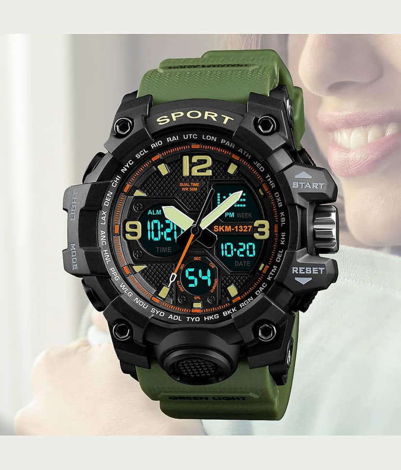 Harbor Green Silicon Analog-Digital Men's Watch