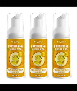 KURAIY Face Wash Cream With Natural Deep Moisturizing Face wash Tube pack of 2