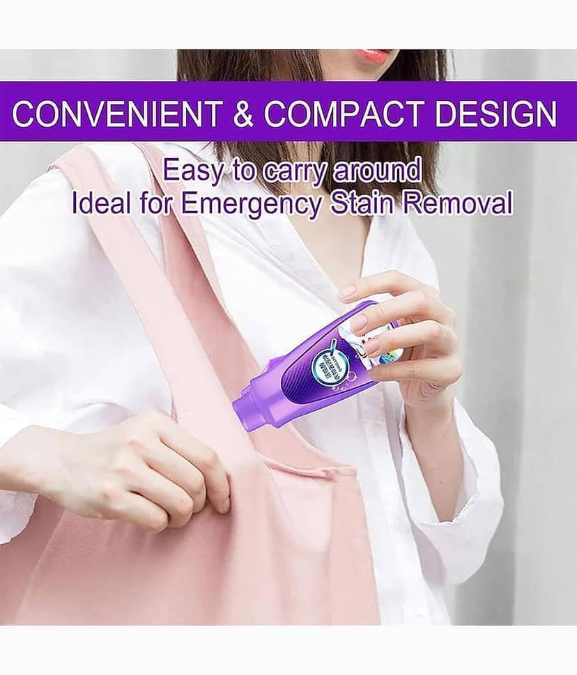 All color Stain Remover for Clothes | Multi-Purpose Roll Bead Fabric Clothes Stain Remover for Cotton, Linen, Polyester, Blended Fabric, Denim, Down, Jacket, Strip (2 Pcs) view 5