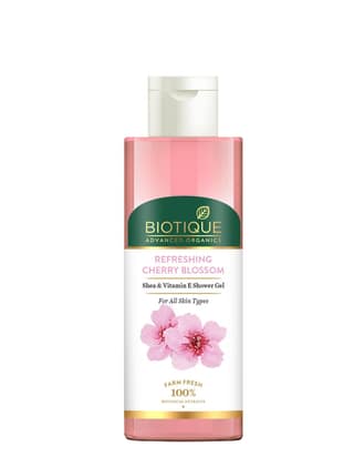 Biotique Advanced Organics Refreshing Cherry Blossom Shea & Vitamin E Shower Gel 200ml