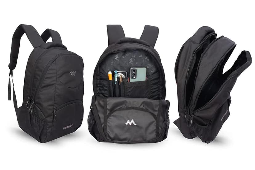 Polyester Stylish 28 Liters Multi-Colour 4 Compartment Laptop Backpack view 3