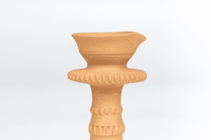 Clay Samai (Traditional Earthen Lamp 1 piece each view 2