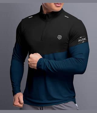 ENITOR Teal Blue Polyester Regular Fit Men's Sports T-Shirt ( Pack of 1 )