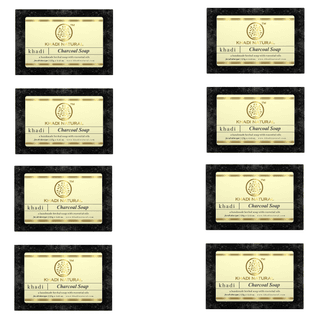 Khadi Natural Charcoal Soap Combo Pack Of 8 – 125gm Each