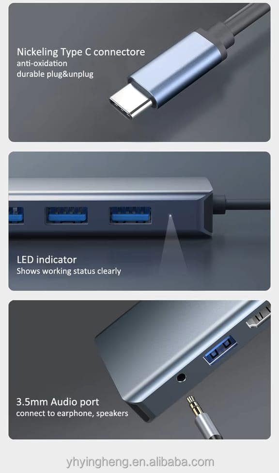 AUSHA 13-in-1 USB Type-C Docking Station | 4K HDMI, VGA, Gigabit Ethernet, 100W PD, Multi Card Reader, USB 3.0 Hub view 4