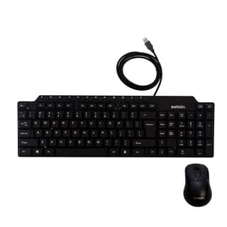 Zebion Viking Wired USB Keyboard & Mouse Combo - Black