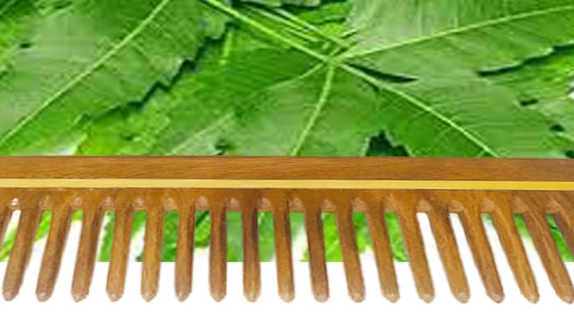 Neem Wooden Comb Set | Wide Tooth Comb for Women & Men | Detangling | Anti Dandruff | Hair Growth Combo Pack view 8