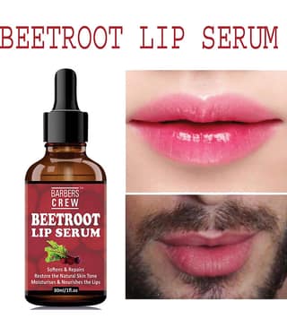 Barbers Crew Beetroot Lip Serum For- For Glossy, Shiny & Soft Lips (Moisturizing & Nourishing) Men & Women Face Serum 30 mL