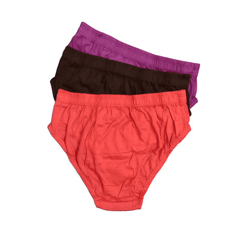 Maxolity Women's Cotton Hipsters Comfortable Solid Multicolor Hipster Panty pack of 3 view 2