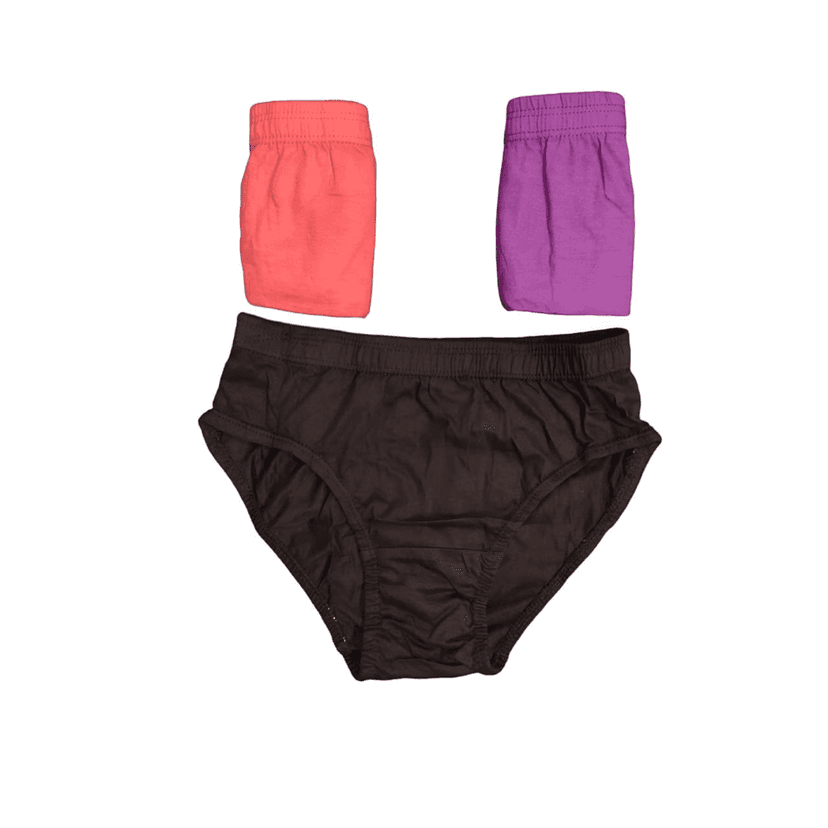 Maxolity Women's Cotton Hipsters Comfortable Solid Multicolor Hipster Panty pack of 3 view 3