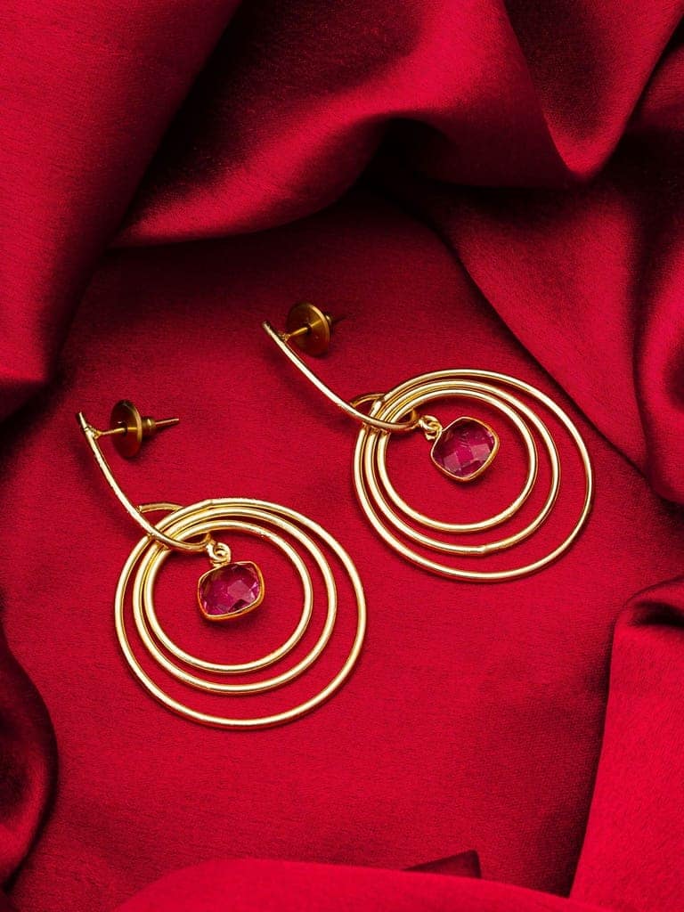Morison Golden Floral Stud Earrings A Bloom of Elegance