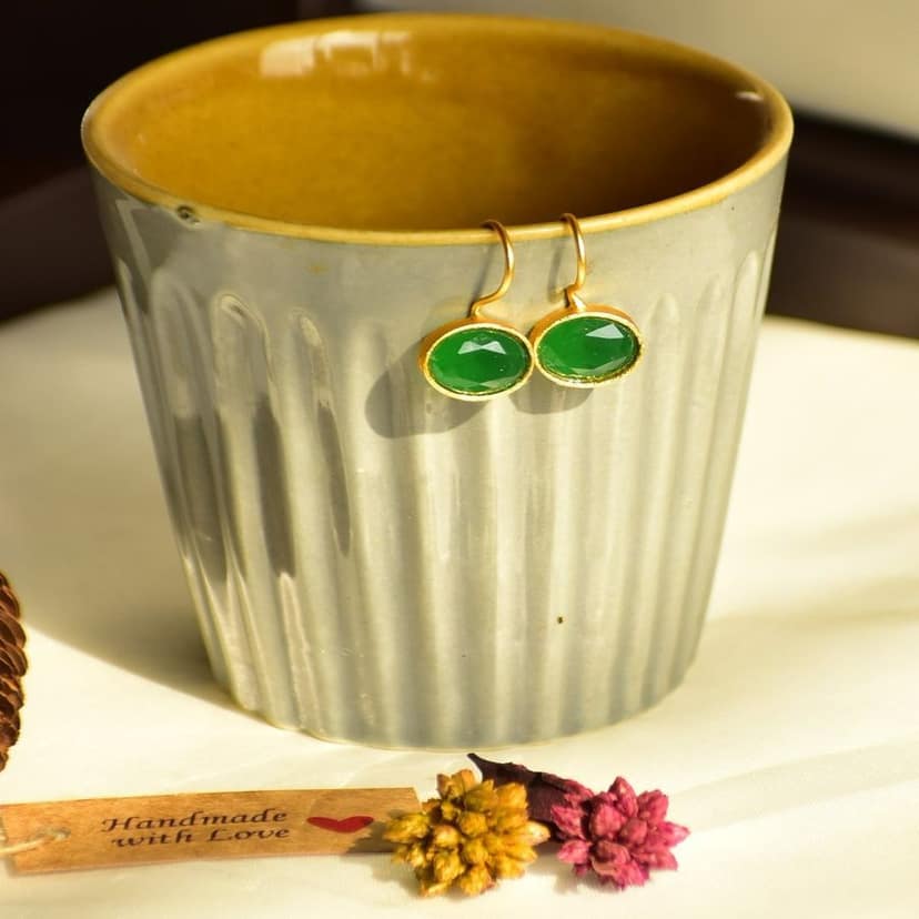 Aarohi Earrings Green