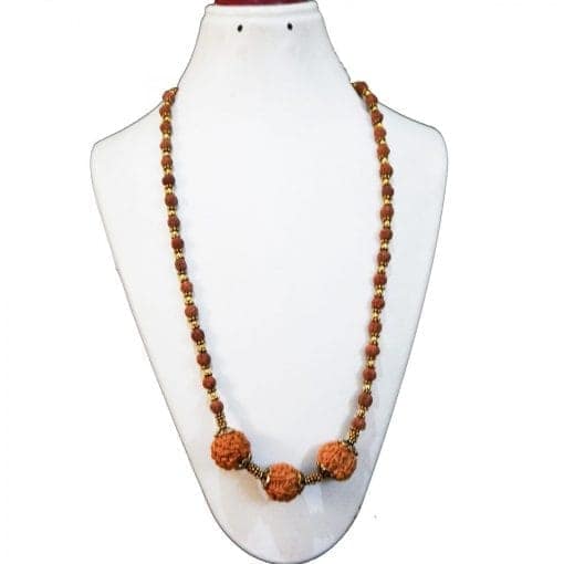 NEPALI 6 MUKHI RUDRAKSHA & INDONESIAN RUDRAKSHA BEADS NECKLACE