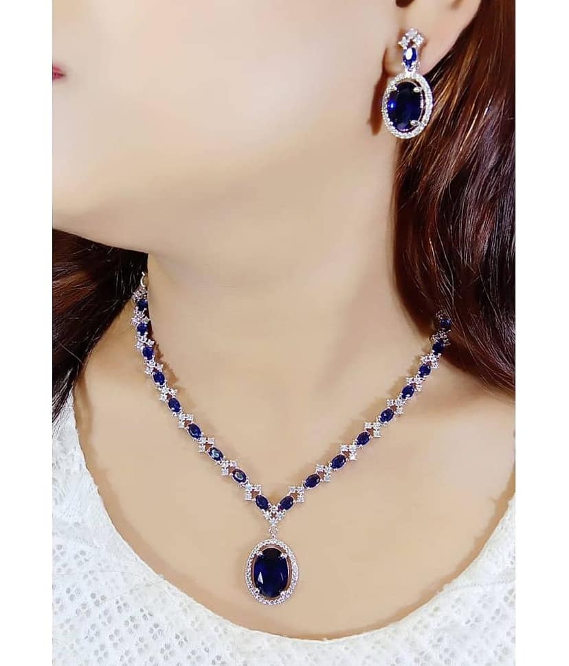 Ladymania Pink Alloy Necklace Set ( Pack of 1 )